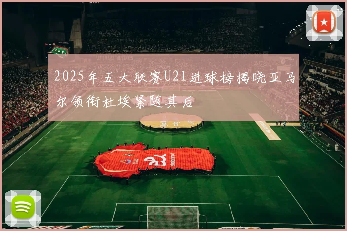 2025年五大联赛U21进球榜揭晓亚马尔领衔杜埃紧随其后